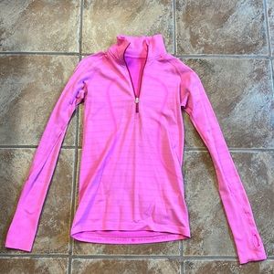 Pink LS Half Zip